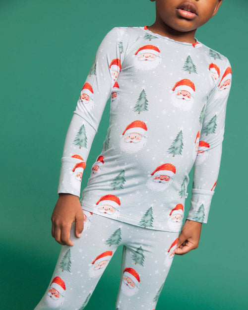 Baby Kids Bamboo Pajamas — Just BeClause Long Sleeve Pajama Set — Image 4