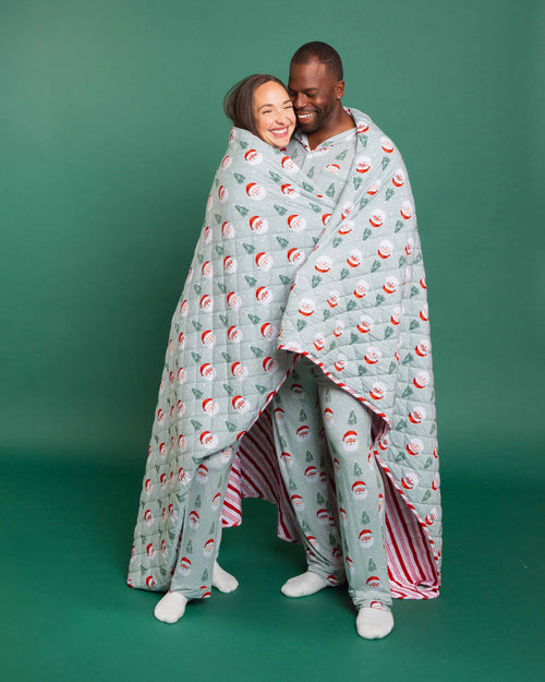 Baby Kids Bamboo Pajamas — Just BeClause Quilted Bum Bum Blanket - Adult — Image 5