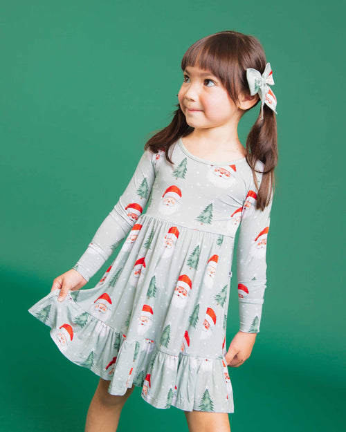 Baby Kids Bamboo Pajamas — Just BeClause Woven Piggy Clip Set — Image 3