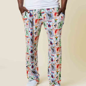 Baby Kids Bamboo Pajamas — Justice League™ Men's Pajama Pants — Image 1