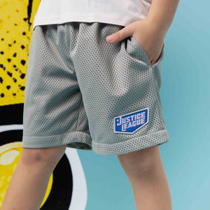 Baby Kids Bamboo Pajamas — Justice League™ Mesh Shorts — Image 1