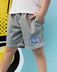 Baby Kids Bamboo Pajamas — Justice League™ Mesh Shorts — Image 1