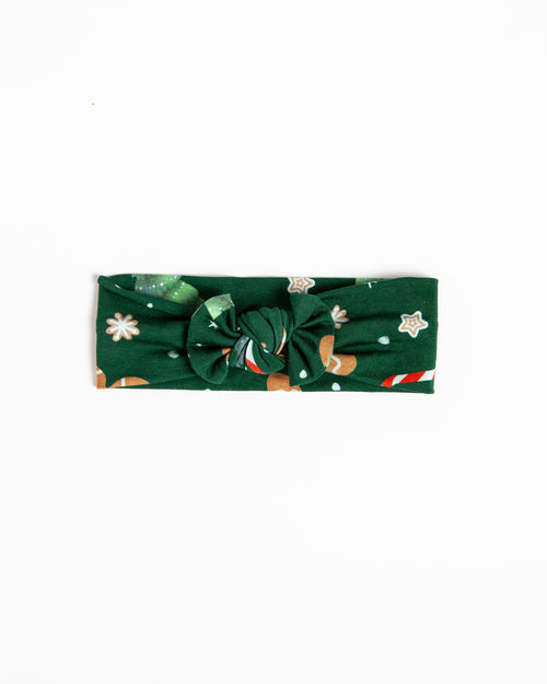 Baby Kids Bamboo Pajamas — Bake it Happen Headwrap — Image 2
