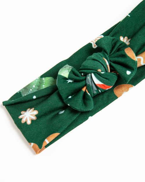 Baby Kids Bamboo Pajamas — Bake it Happen Headwrap — Image 3