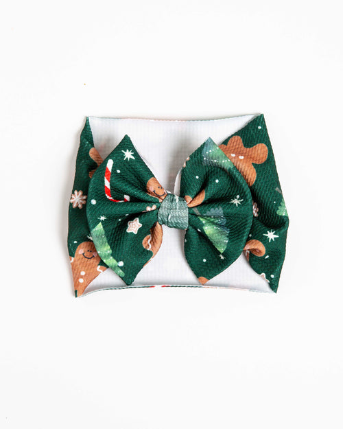 Baby Kids Bamboo Pajamas — Bake it Happen Biggie Bow — Image 2