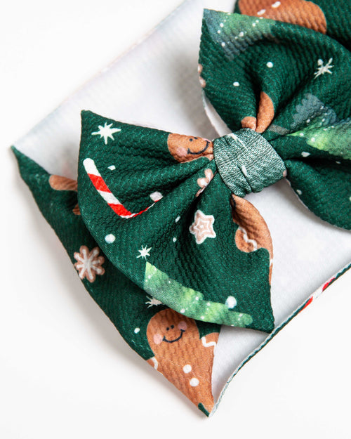 Baby Kids Bamboo Pajamas — Bake it Happen Biggie Bow — Image 3