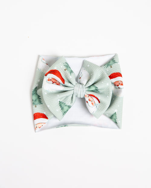 Baby Kids Bamboo Pajamas — Just BeClause Biggie Bow — Image 2