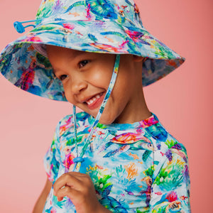 Baby Kids Bamboo Pajamas — The Turtle Package Bucket Hat — Image 1
