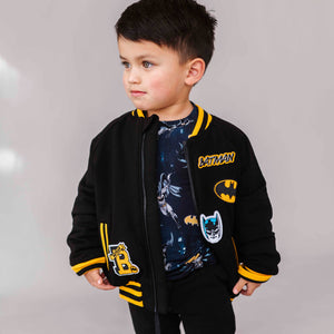 Bums & Roses - Baby & Kids Bamboo Pajamas - BATMAN™ Bomber Jacket - Image 1