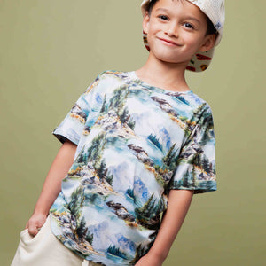 Baby Kids Bamboo Pajamas — Lake It Easy T-Shirt — Image 1