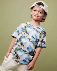 Baby Kids Bamboo Pajamas — Lake It Easy T-Shirt — Image 1