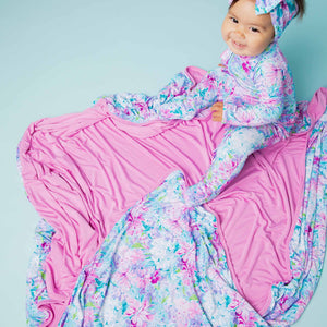 Baby Kids Bamboo Pajamas — Lei'd Back Bum Bum Blanket — Image 1