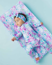 Baby Kids Bamboo Pajamas — Lei'd Back Changing Pad Cover — Image 1