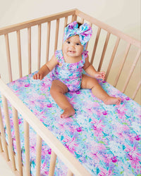 Baby Kids Bamboo Pajamas — Lei'd Back Crib Sheet — Image 1