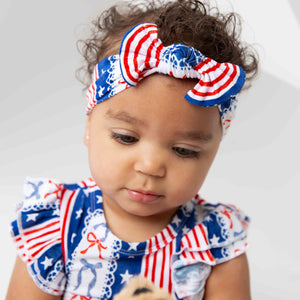Baby Kids Bamboo Pajamas — Liberty Belle Headwrap — Image 1