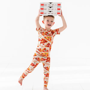 Little Pizza Heaven Two-Piece Pajama Set - Image 1 - Bums & Roses