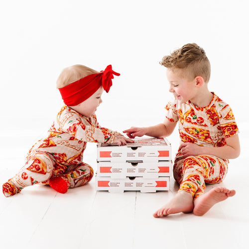 Little Pizza Heaven Two-Piece Pajama Set - Image 6 - Bums & Roses