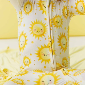Baby Kids Bamboo Pajamas — Little Sunshine Convertible Romper — Image 1