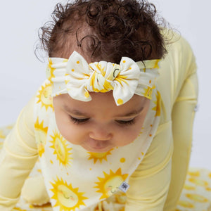 Baby Kids Bamboo Pajamas — Little Sunshine Headwrap — Image 1
