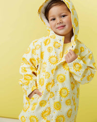 Baby Kids Bamboo Pajamas — Little Sunshine Hooded Raincoat — Image 1