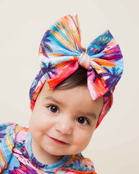 Baby Kids Bamboo Pajamas — Long Time No Sea Biggie Bow — Image 1