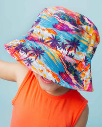 Baby Kids Bamboo Pajamas — Long Time No Sea Bucket Hat — Image 1