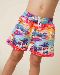 Baby Kids Bamboo Pajamas — Long Time No Sea Swim Shorts — Image 1