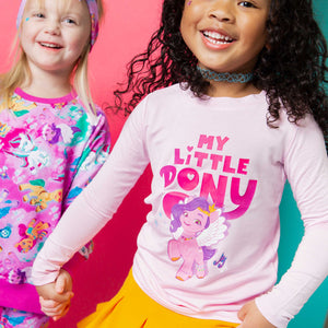 Baby Kids Bamboo Pajamas — My Little Pony™: A New Generation Princess Pipp Shirt — Image 1