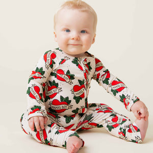 Baby Kids Bamboo Pajamas — Mama's Boy Convertible Romper — Image 1