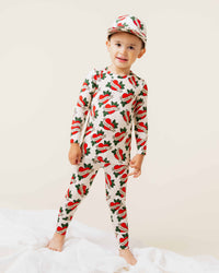 Baby Kids Bamboo Pajamas — Mama's Boy Long Sleeve Pajama Set — Image 1