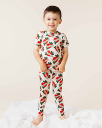 Baby Kids Bamboo Pajamas — Mama's Boy Short Sleeve Pajama Set — Image 1