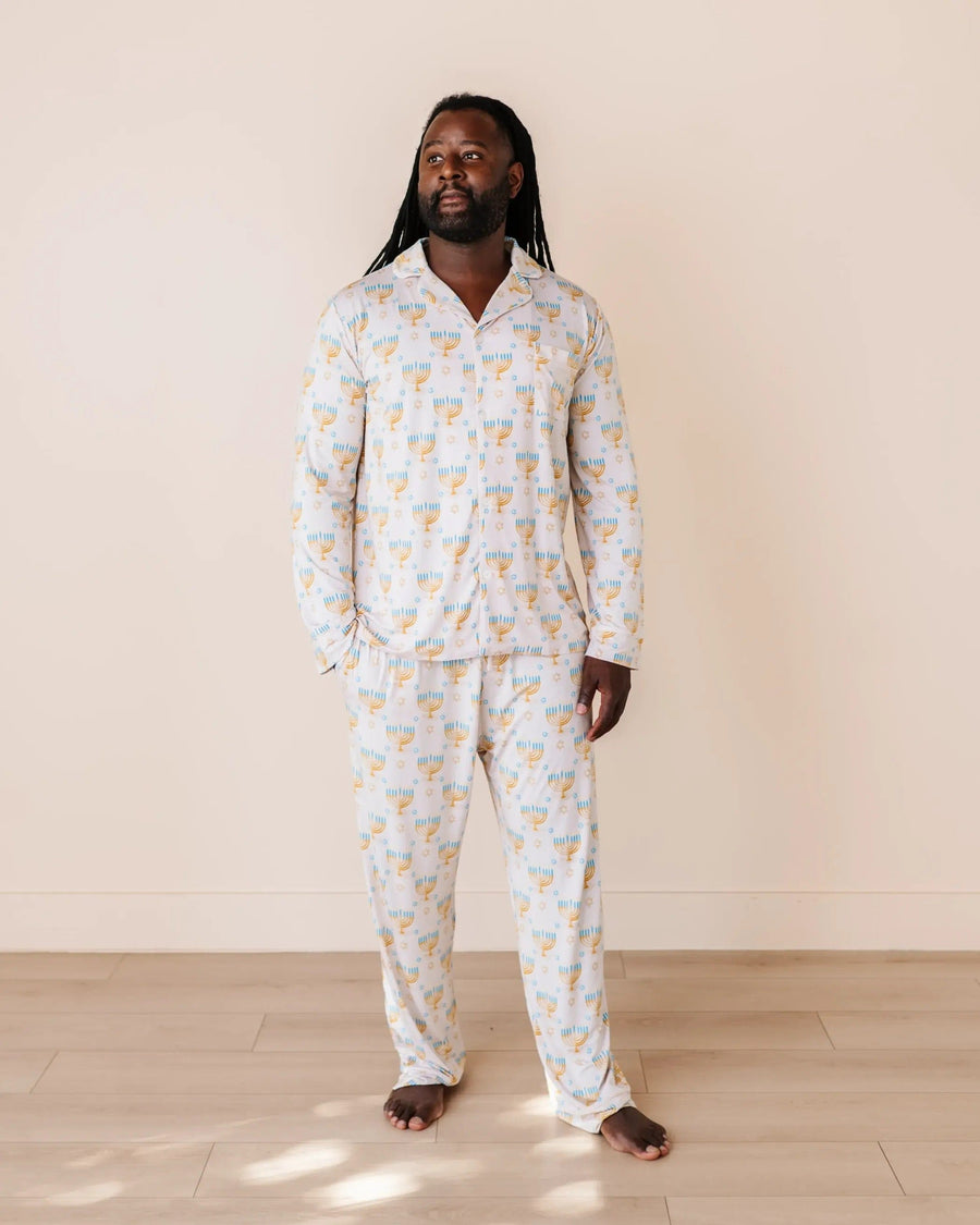 Baby Kids Bamboo Pajamas — Mazel Tov Moments Men's Pajama Set — Image 4