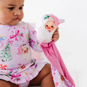 Bums & Roses - Baby & Kids Bamboo Pajamas - Merry Little Pinkmas Lovey + Plush - Image 1