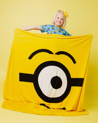 Baby Kids Bamboo Pajamas — Minions™ Character Bum Bum Blanket — Image 1
