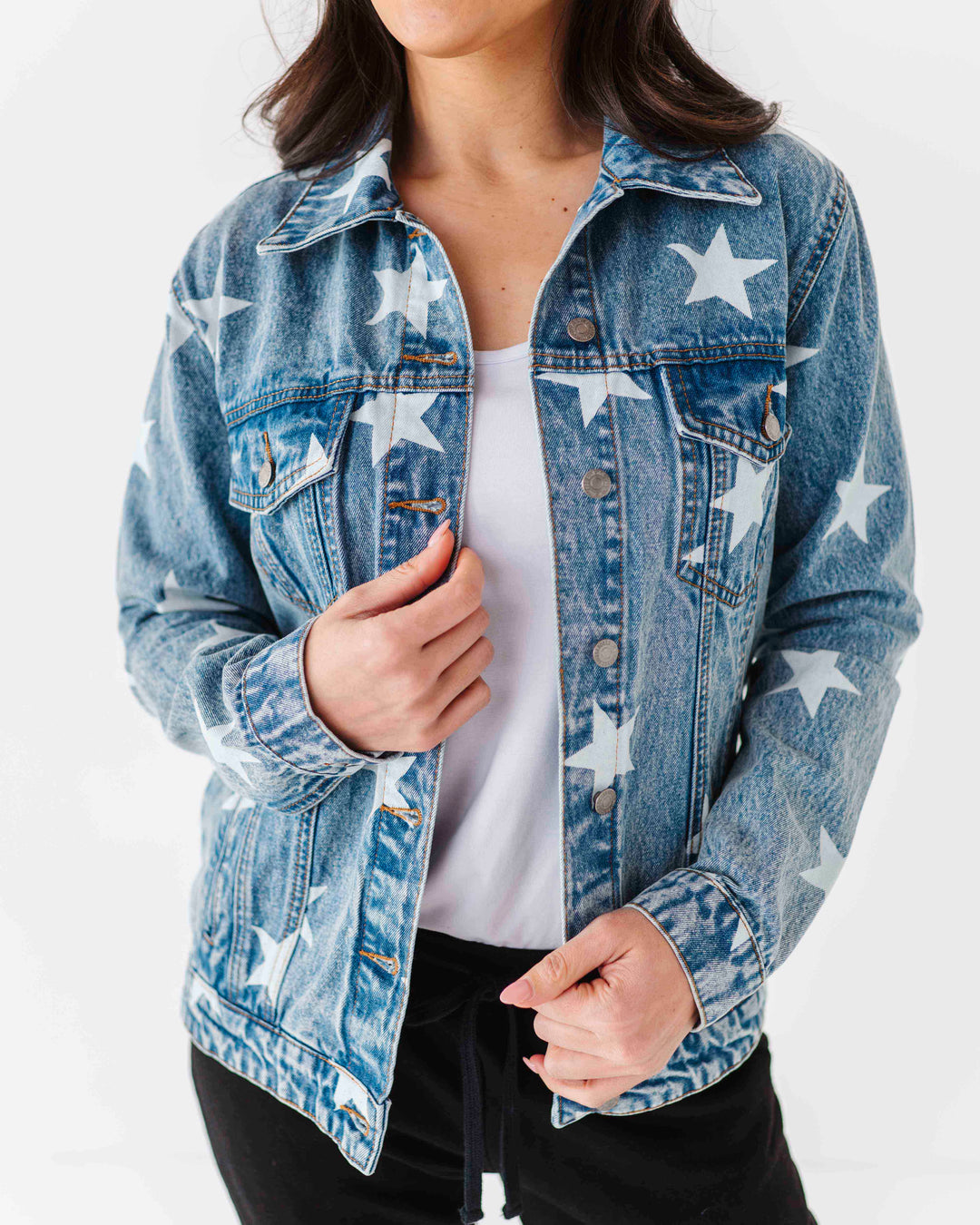ジャケット・アウター JeanPaulGaultier FEMME Star jacket Navy Star Women's Denim Star Jacket