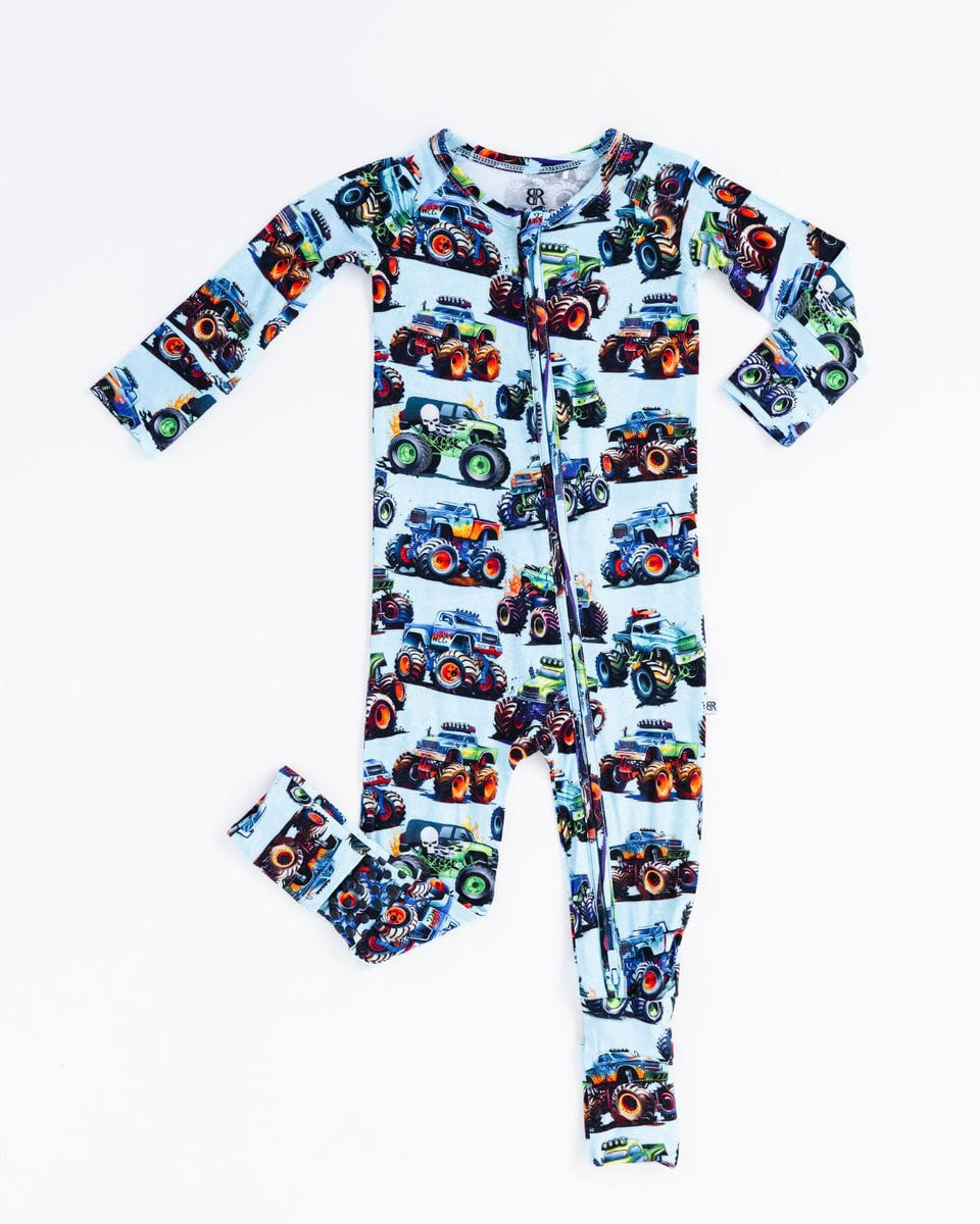 Romper and Comforter Set - Trucking Along