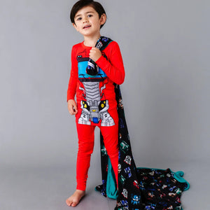 Bums & Roses - Baby & Kids Bamboo Pajamas - Bum Bum Blanket Transformers™ More Than Meets The Eye - Image 1