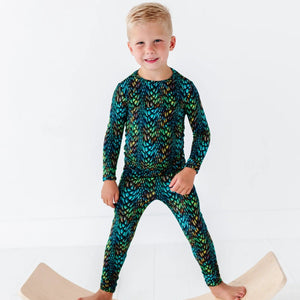 Bums & Roses - Baby & Kids Bamboo Pajamas - Mother of Dragons Two-Piece Pajama Set - Image 1