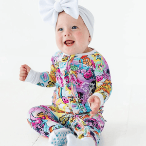 Baby Kids Bamboo Pajamas — My Little Pony™: Friendship is Magic Convertible Ruffle Romper — Image 1