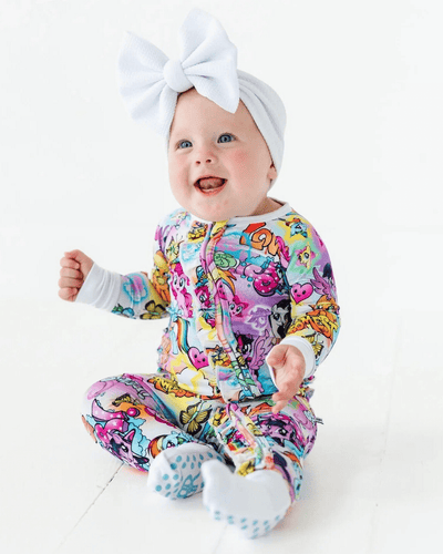 Baby Kids Bamboo Pajamas — My Little Pony™: Friendship is Magic Convertible Ruffle Romper — Image 1