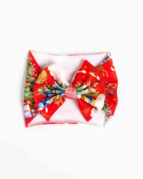 Baby Kids Bamboo Pajamas — In The Nick Of Time Biggie Bow — Image 2
