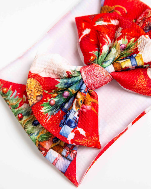Baby Kids Bamboo Pajamas — In The Nick Of Time Biggie Bow — Image 3