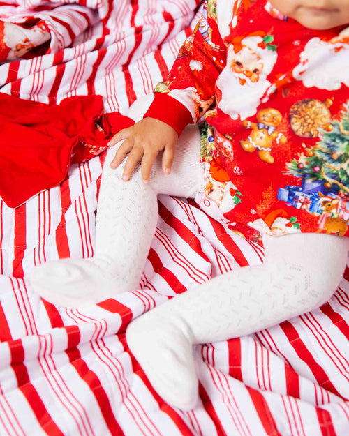 Baby Kids Bamboo Pajamas — In The Nick Of Time Bubble Sweatshirt — Image 4