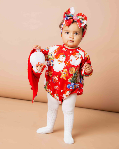 Baby Kids Bamboo Pajamas — In The Nick Of Time Bubble Sweatshirt — Image 1