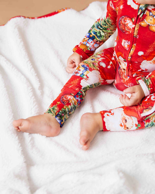 Baby Kids Bamboo Pajamas — In The Nick Of Time Bum Bum Blanket - Plush — Image 4