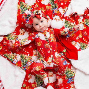 Baby Kids Bamboo Pajamas — In The Nick Of Time Bum Bum Blanket - Plush — Image 1