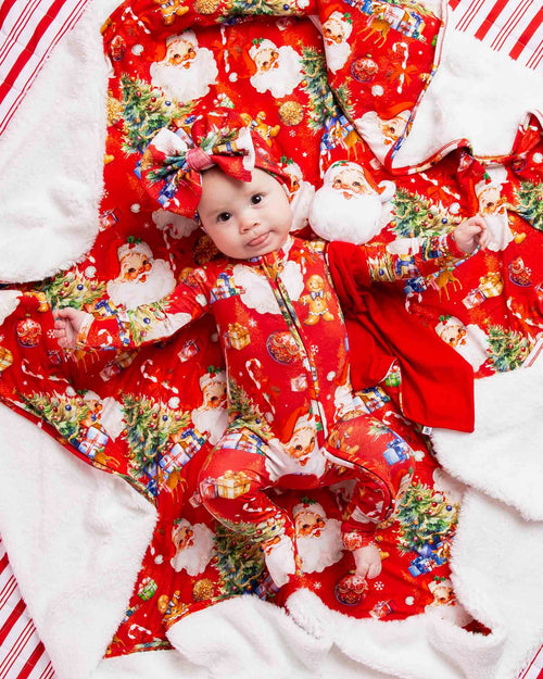 Baby Kids Bamboo Pajamas — In The Nick Of Time Bum Bum Blanket - Plush — Image 1