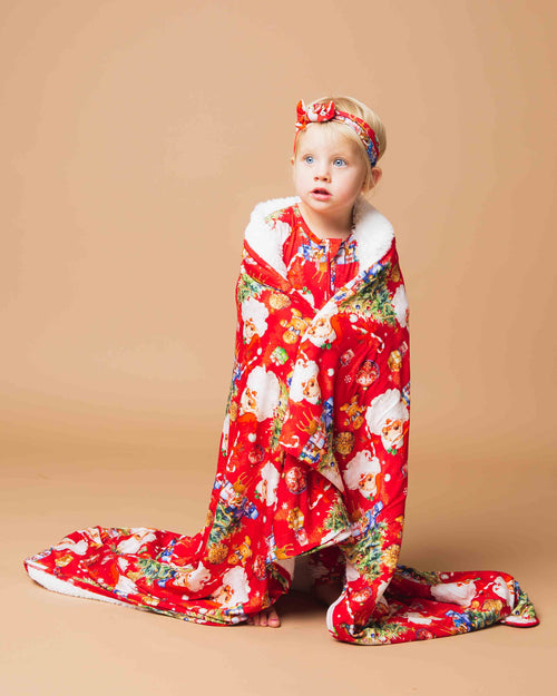 Baby Kids Bamboo Pajamas — In The Nick Of Time Bum Bum Blanket - Plush — Image 6