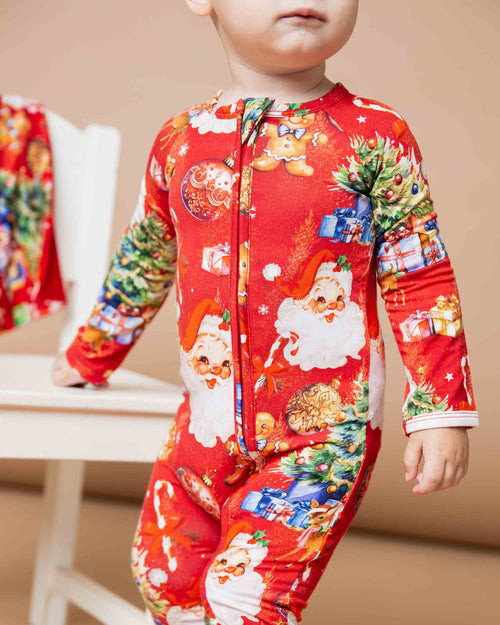 Baby Kids Bamboo Pajamas — In The Nick Of Time Convertible Romper — Image 4