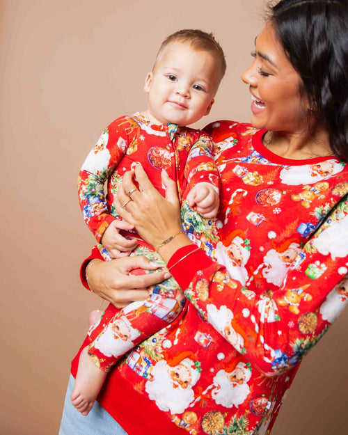 Baby Kids Bamboo Pajamas — In The Nick Of Time Convertible Romper — Image 18